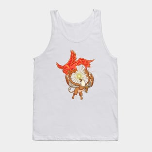 Animals of mythology - phoenix vs griffin Tank Top